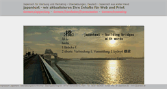 Desktop Screenshot of japantext.de